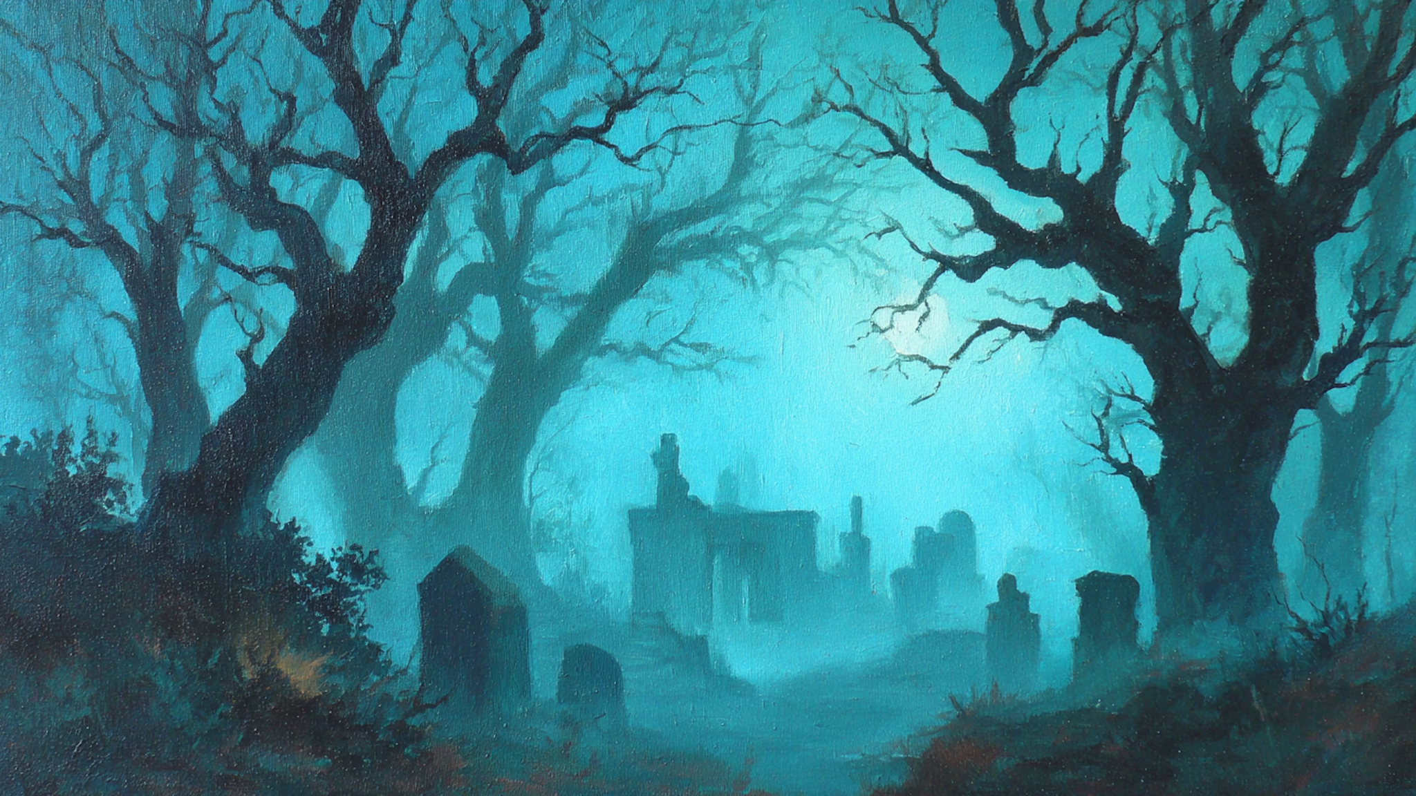 SPECTRAL WOODS - Gothic Halloween Forest for Samsung Frame TV