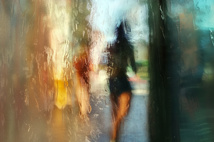 Fleeting Rain: A Dreamlike Study in Light, Motion & Reflection