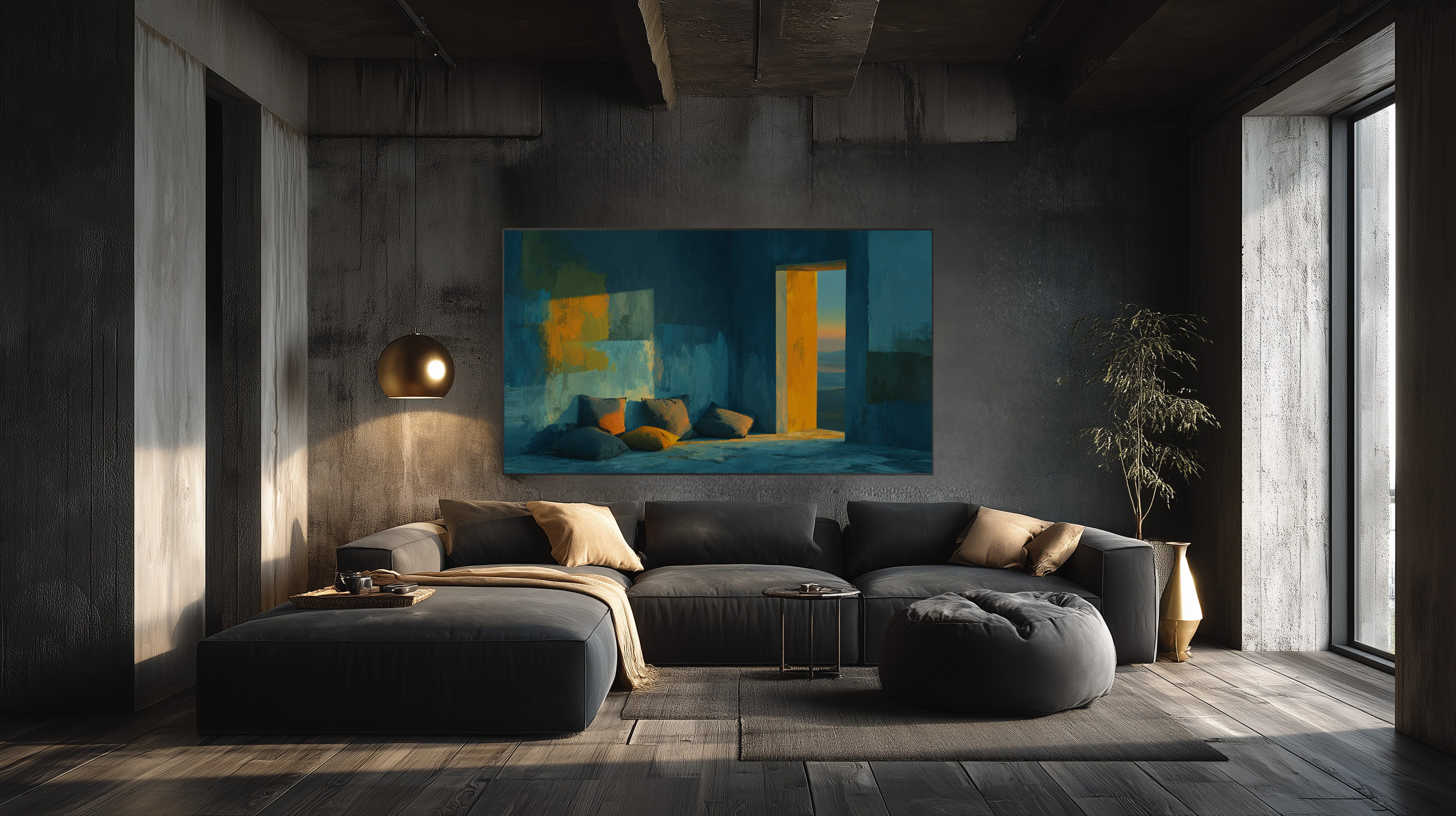 How to Brighten a Dark Room with Digital Art: 9 Placement & Palette Tips