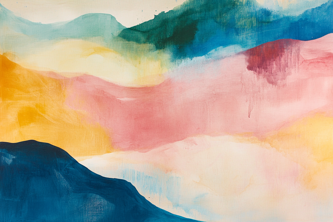 Pastel Horizons – A Soft Abstract Landscape for Samsung Frame TV