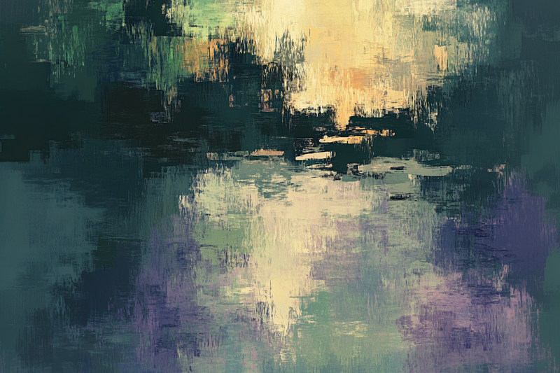 Twilight Reflections – A Moody Impressionist Lake Scene for Samsung Frame TV