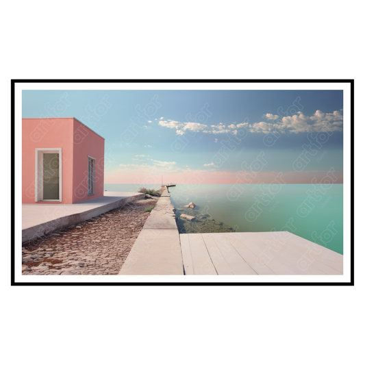 Coastal Calm in Pastel for Samsung’s The Frame TV