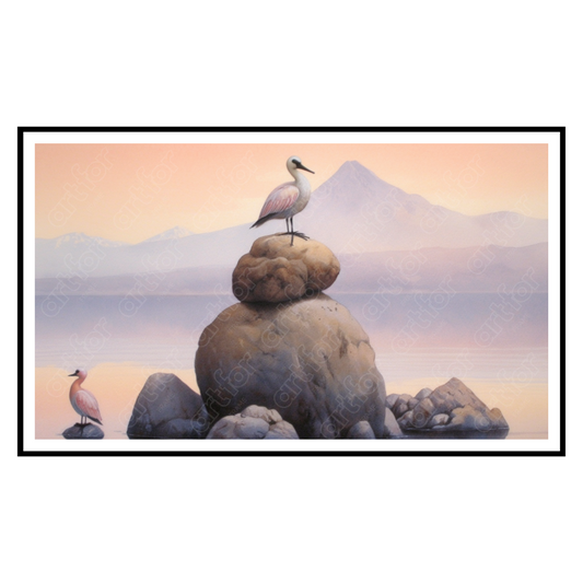 Stone Bird Serenade by Art for Frame