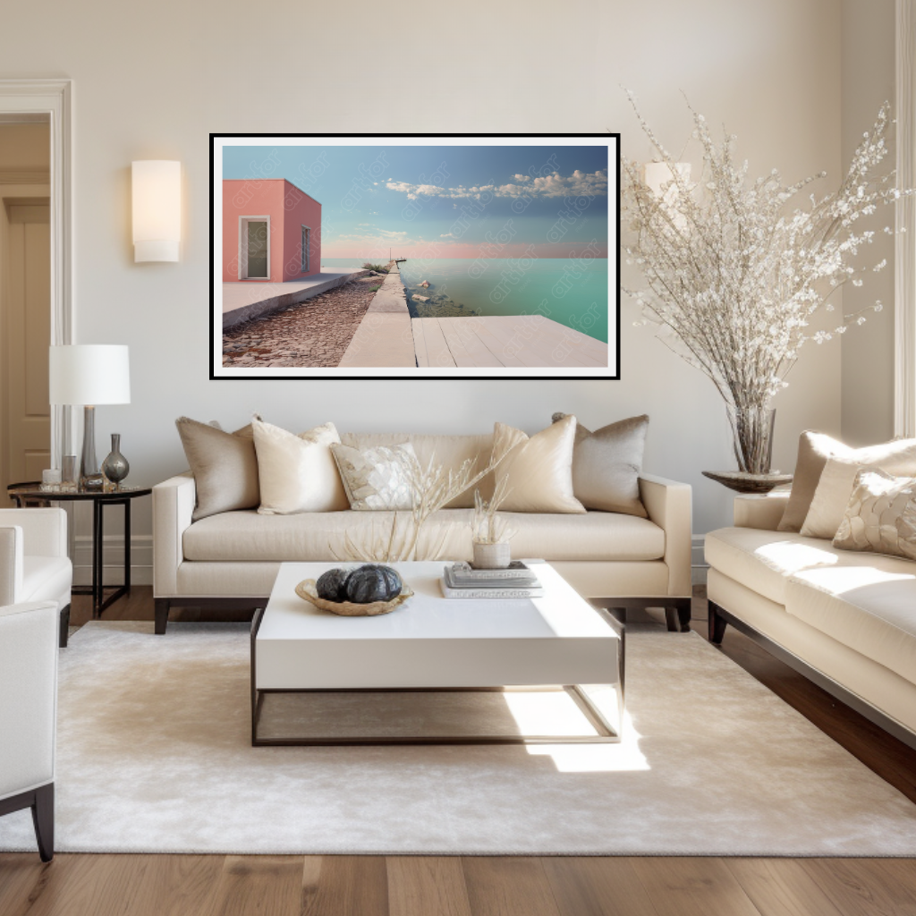 Coastal Calm in Pastel by Art for Frame