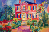 Architectural Landscapes Collection – Colorful Homes for Samsung Frame TV