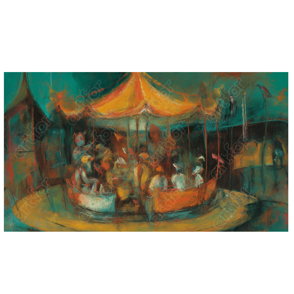 Distorted Carnival Revelry by Art for Frame