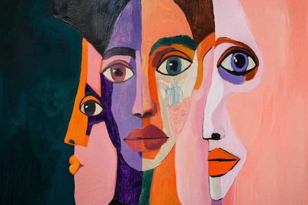 Face to Face – Abstract Portrait Variants for Samsung Frame TV