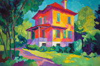 Architectural Landscapes Collection – Colorful Homes for Samsung Frame TV