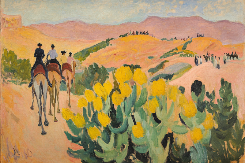 Desert Journey – Southwest Rider Landscape Digital Art for Samsung Frame TV