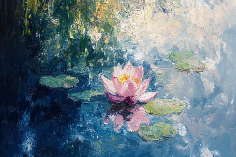 Tranquil Lily – An Impressionist Water Lily Painting for Samsung Frame TV