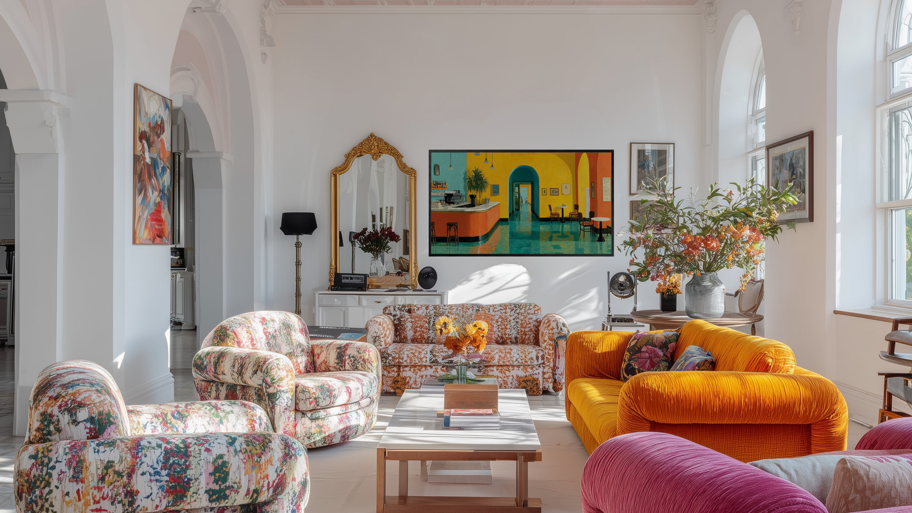 Curated 5-piece theme bundle for Samsung Frame TV and CanvasTV featuring coordinated 4K digital art by subject and style.