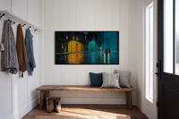 Amber Reflections – Night Street Poetry for Samsung Frame TV