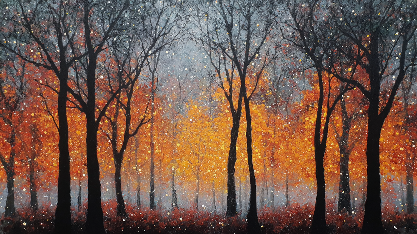 Autumn Promenade – Frame TV Landscape Art Tree Path (4K Download)