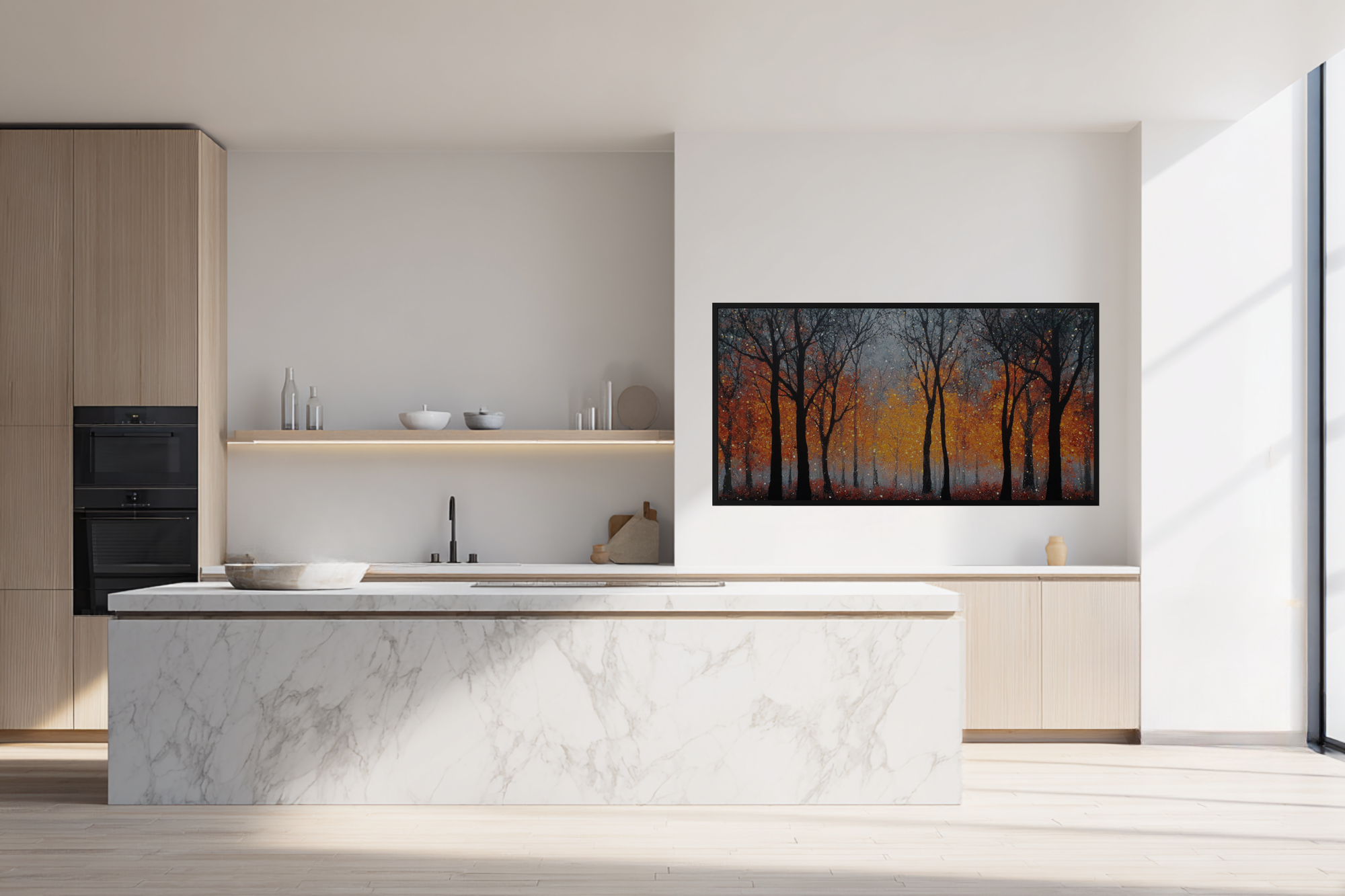 Autumn Promenade – Frame TV Landscape Art Tree Path (4K Download)