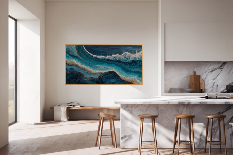 Azure Currents – Fluid Dreams for Samsung Frame TV