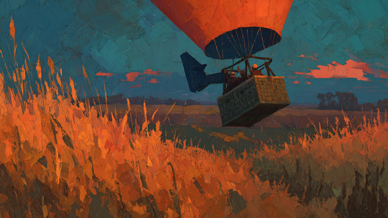 Balloon Basket Burnt Orange