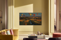 Balloons Ascending Golden Sunrise