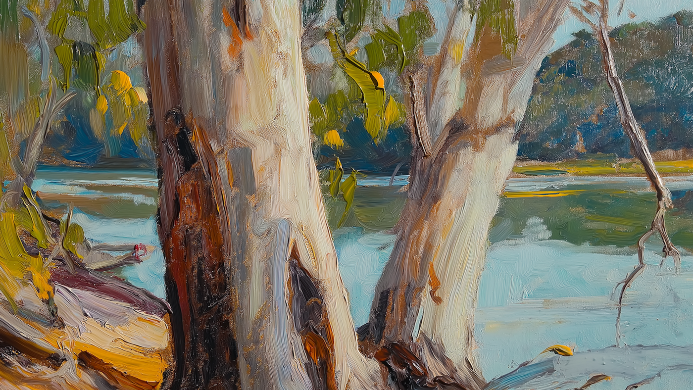 Richly textured woodland canopy view bringing nature depth and calm – 4K digital art for Samsung Frame TV