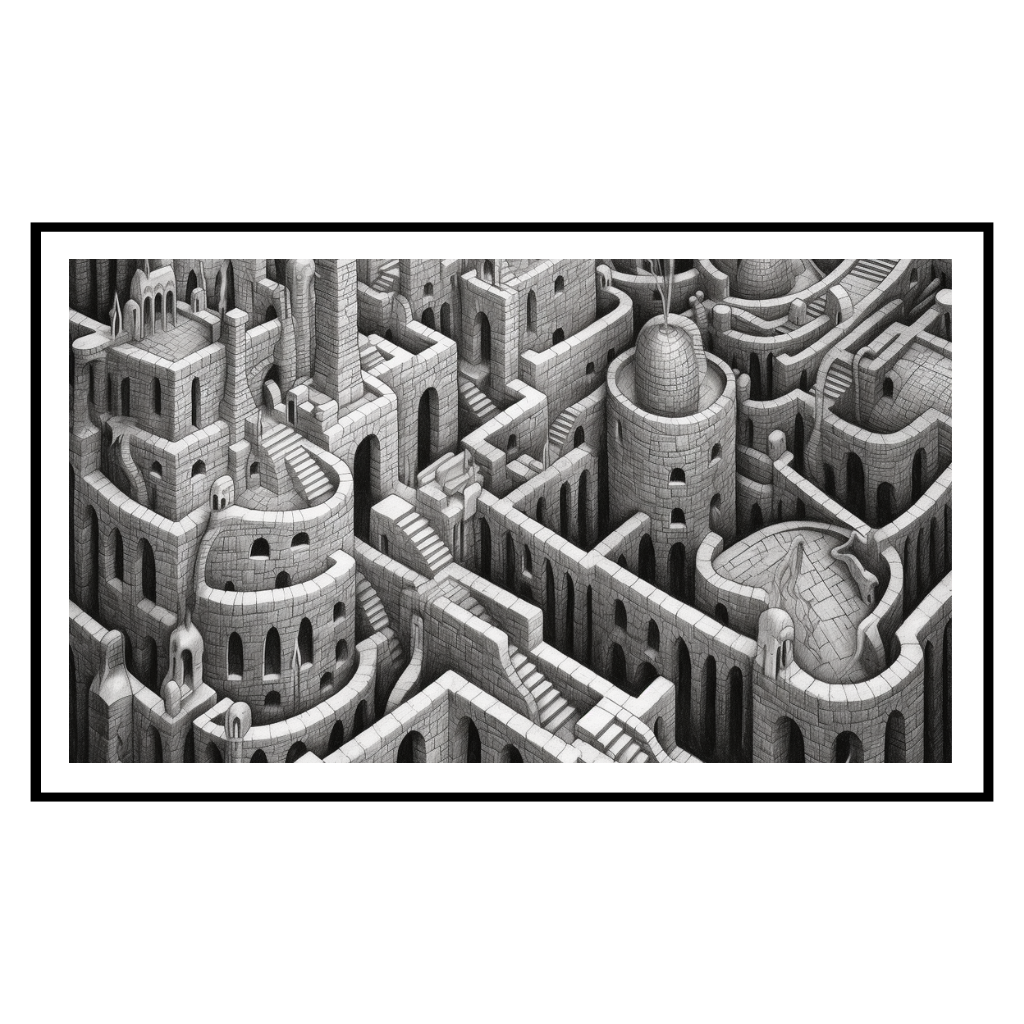 Mystic Labyrinth by Art For Frame