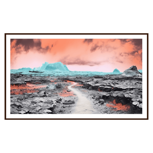 Burning Red Rocks by Art For Frame
