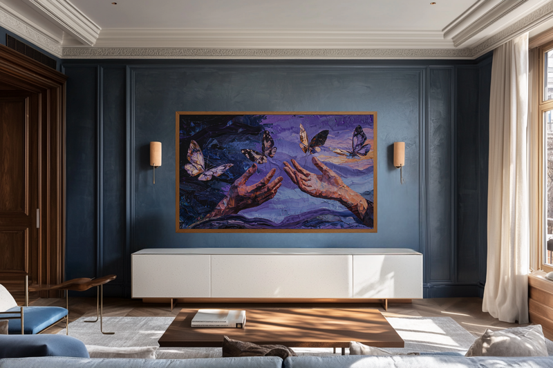 Butterfly Liberation – Hands of Transformation for Samsung Frame TV