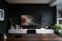 CRIMSON COSMOS - Planetary Space Art for Samsung Frame TV