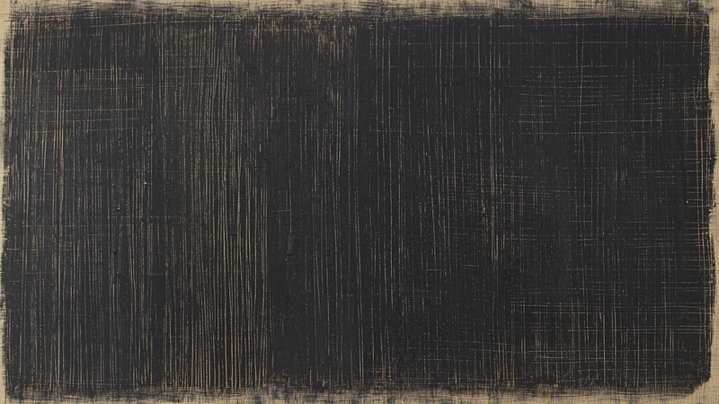 Carbon Scratch – Textured Black Minimalist for Samsung Frame TV