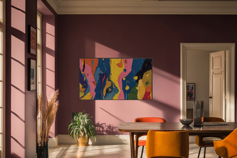 Cascading Pigment River Flow