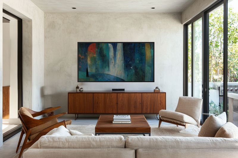 Cascading Serenity – Waterfall Meditation for Samsung Frame TV