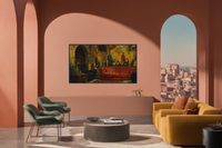 Cigar Lounge Leather Lamplight