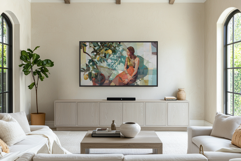 Citrus Meditation – Contemporary Figure for Samsung Frame TV