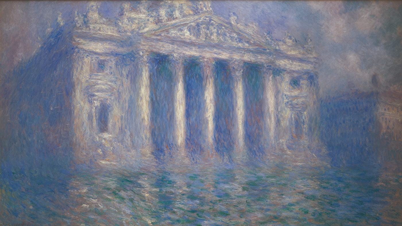 Classical Colonnade Architecture Frame TV Art