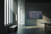 Classical Colonnade Architecture Frame TV Art