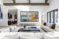 Coastal Collage – Abstract Geometric Art for Samsung Frame TV