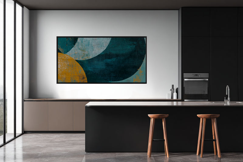 Coastal Convergence – Abstract Geometry for Samsung Frame TV