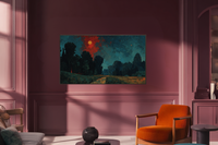 Coral Moon Teal Twilight