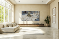 Courtyard Serenity – Mediterranean Fountain for Samsung Frame TV