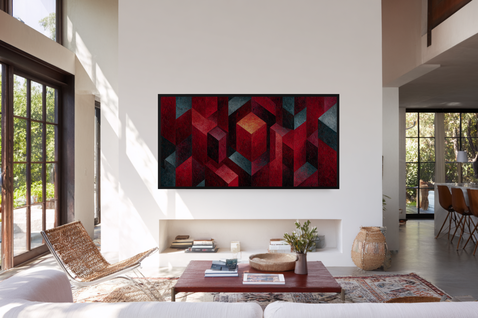 Crystalline Convergence Art for Frame TV | 4K Download