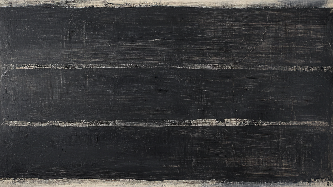 Three horizontal white bands over textured charcoal background; modern digital abstract art for Samsung Frame TV.