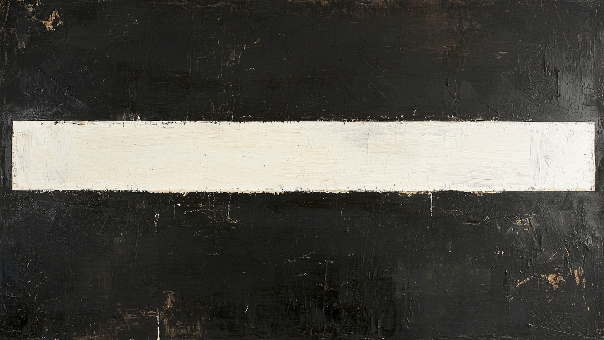 Single off-white stripe across textured black field; bold and minimalist artwork for Samsung Frame TV display.