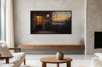 Evening Balcony Glow – Golden Hour Scene for Samsung Frame TV