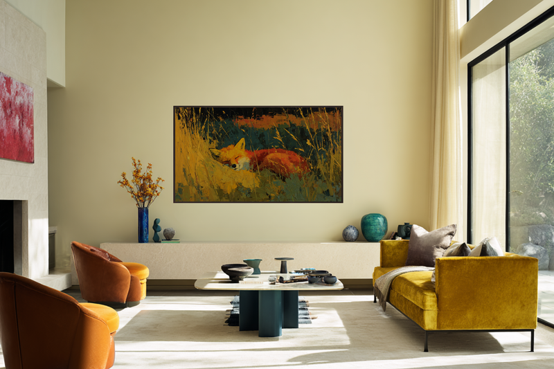 Fox Curled Afternoon Light