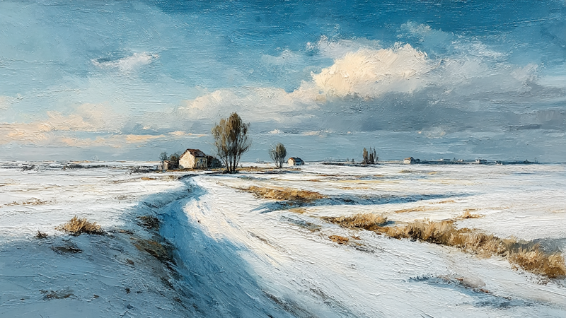 Frozen Marsh Solitude