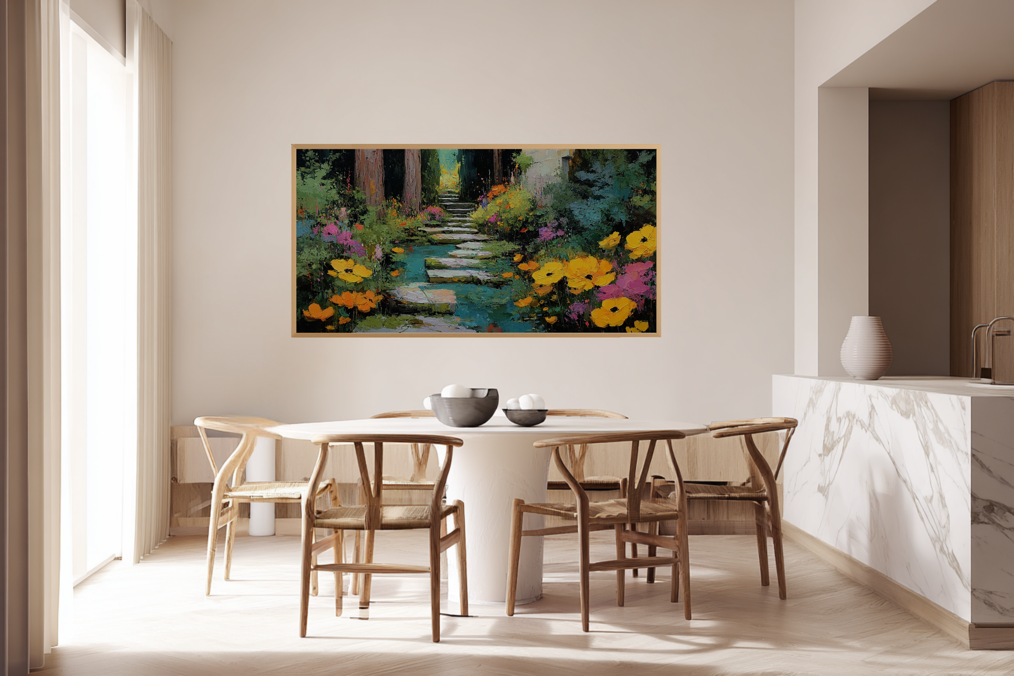 Urban Reflection – Cityscape Art for Frame TV & CanvasTV