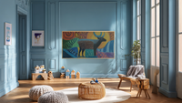 Gentle Deer Meadow - Nursery Art for Samsung Frame TV
