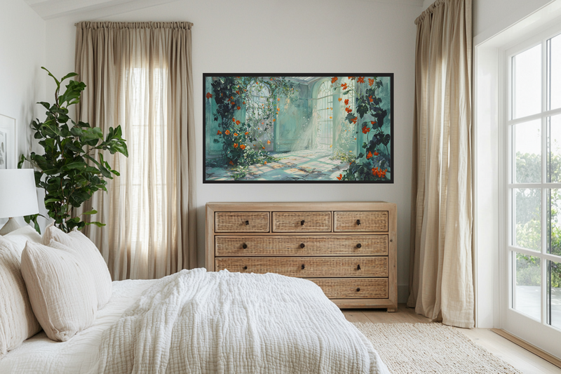 Glasshouse Bloom – Sunlit Garden Room for Samsung Frame TV