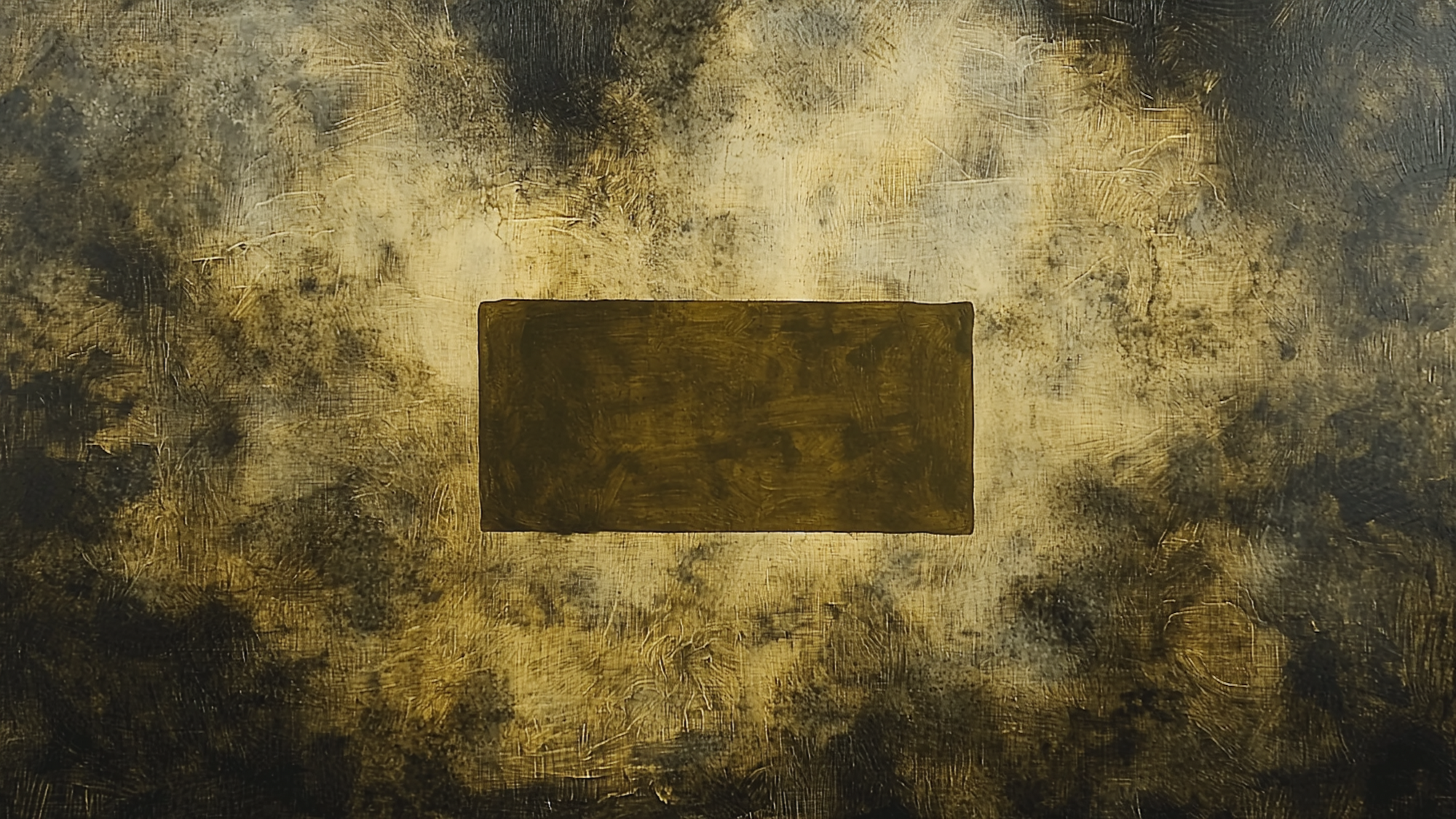 Deep ochre block over smoky charcoal and gold – minimal fall art for Samsung Frame TV