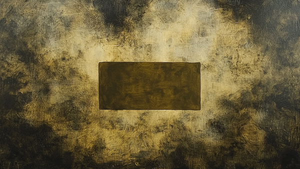 Deep ochre block over smoky charcoal and gold – minimal fall art for Samsung Frame TV