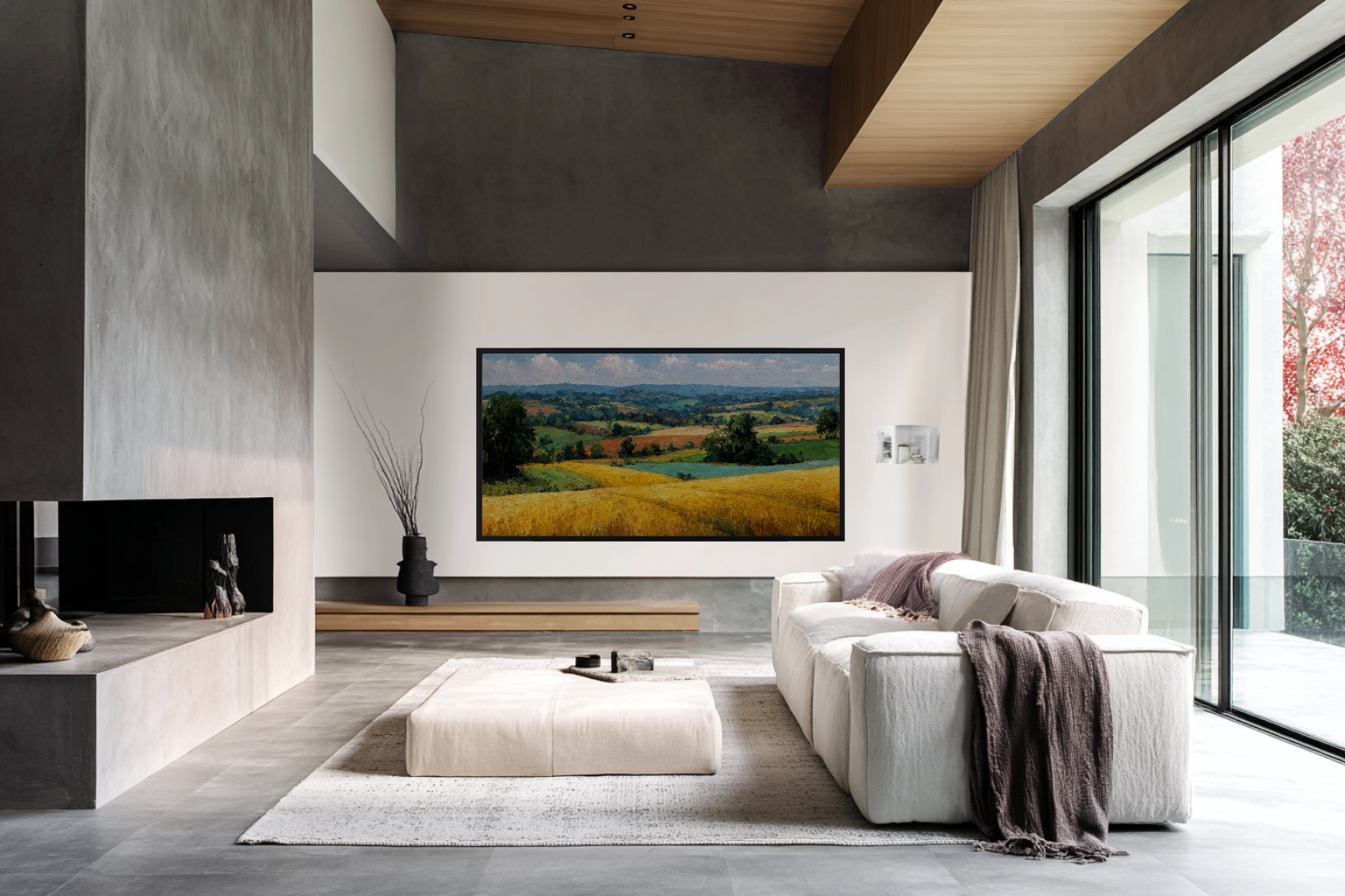 Golden Harvest Fields for Frame TV & CanvasTV | 4K Download