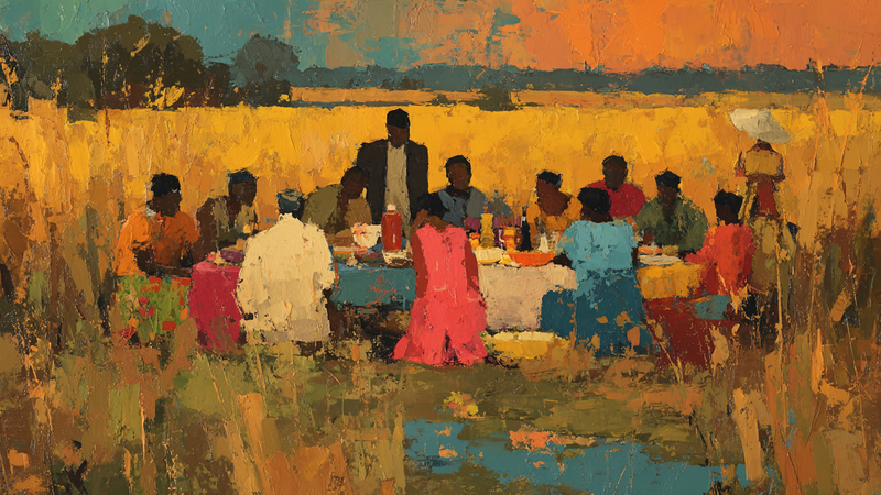 Golden Hour Family Gathering